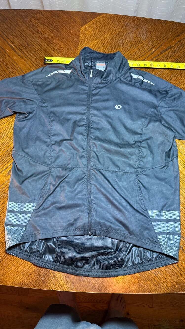 Pearl Izumi Elite Cycling Jacket Size L Dark Grey Windbreaker